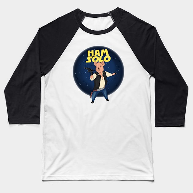 Ham Solo Baseball T-Shirt by mailshansen